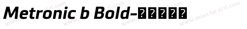 Metronic b Bold字体转换